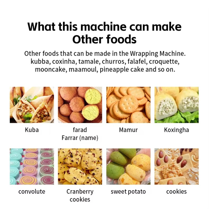 Japanese Snacks - Maamoul Formmaschine Kubba-Verkrustungsmaschine Snacks Encrusting Forming