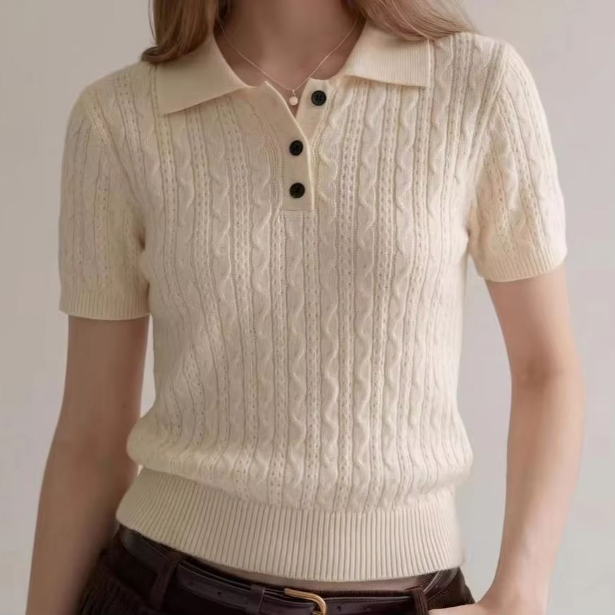 Modisches, lässiges Poloshirt  – Matcha Bewertung und Preis