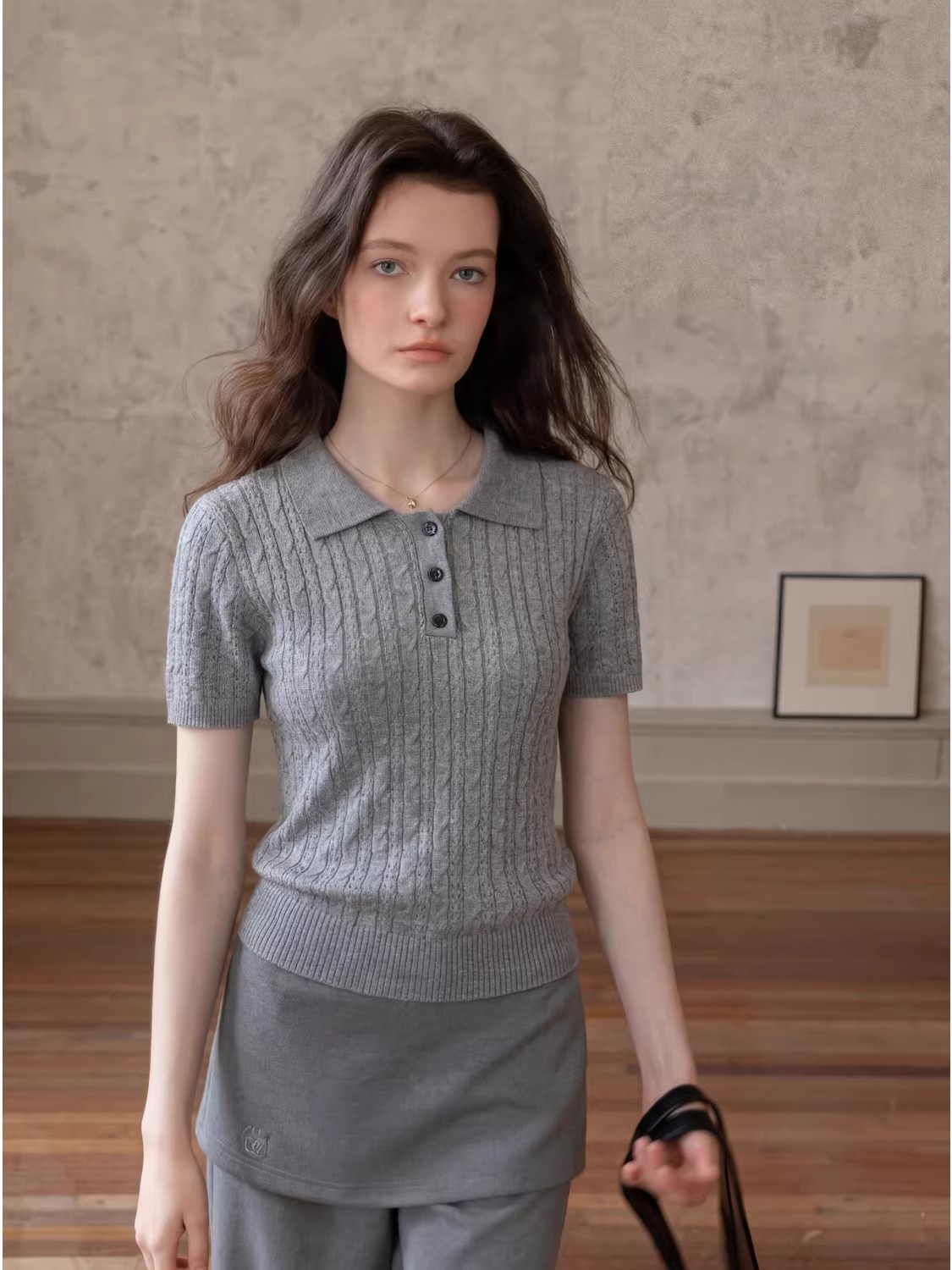 Modisches, lässiges Poloshirt  – Matcha Bewertung und Preis