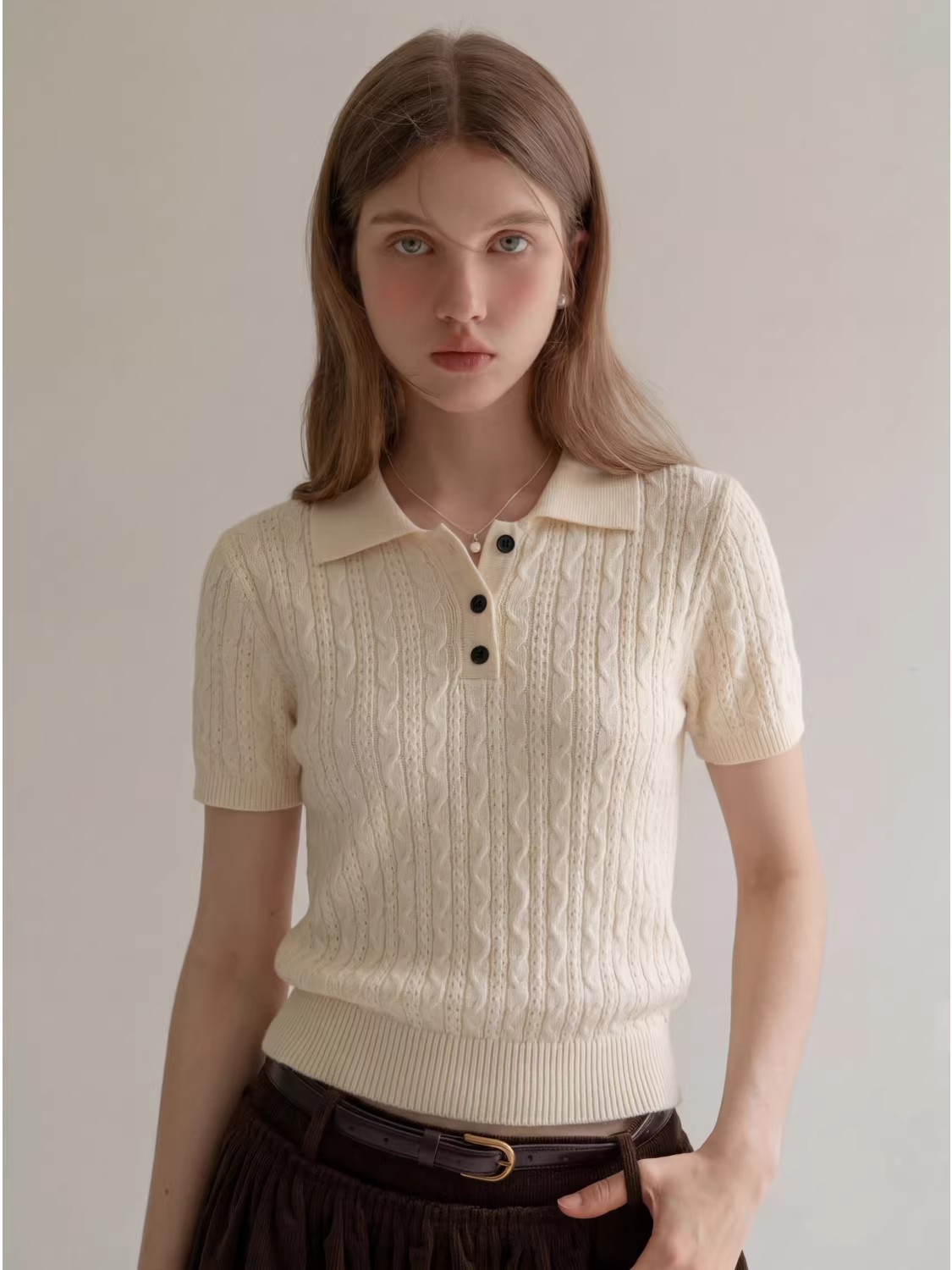 Modisches, lässiges Poloshirt  – Matcha Bewertung und Preis