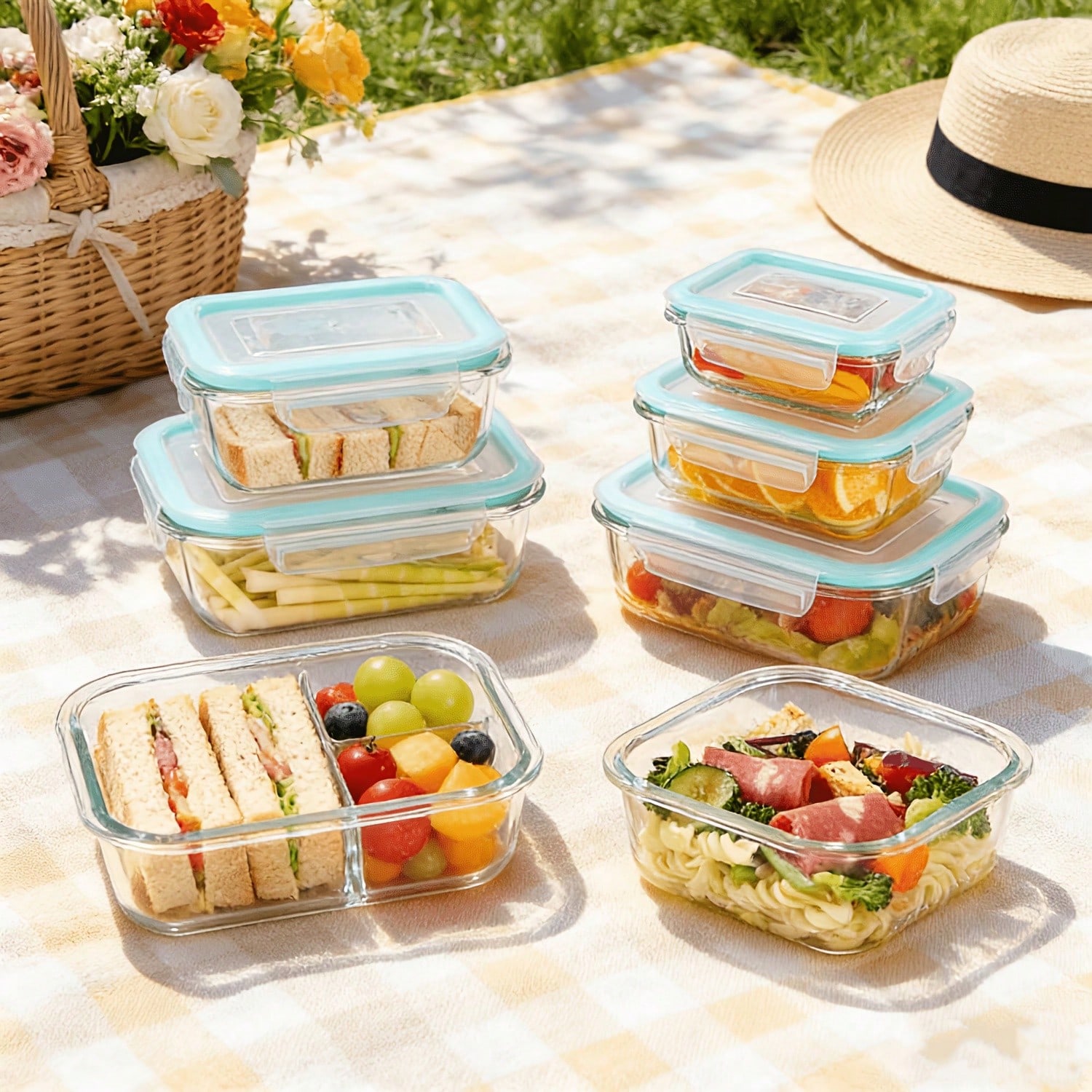 20 Stück luftdichte Glasbehält – Bento Box Bewertung und Preis