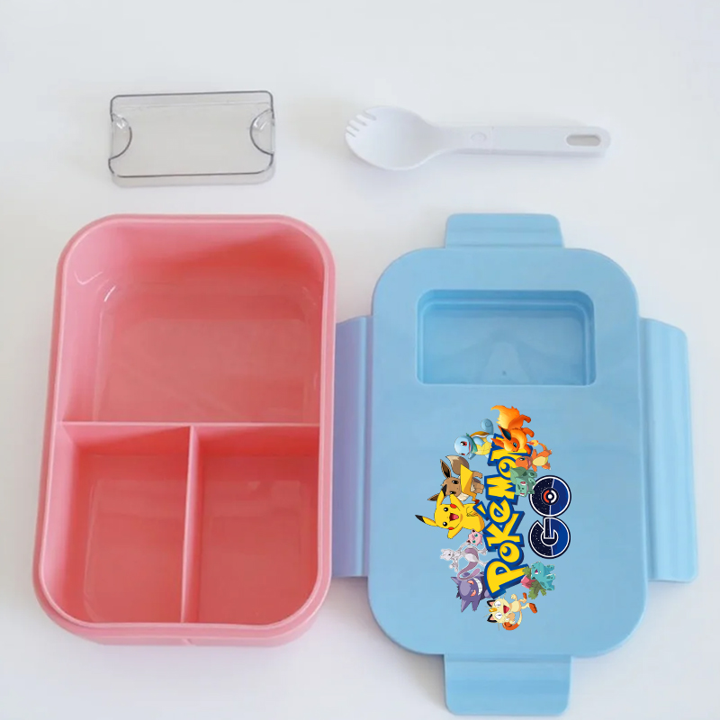 Pok É Mon Lunchbox mit Löffel, – Bento Box Bewertung und Preis